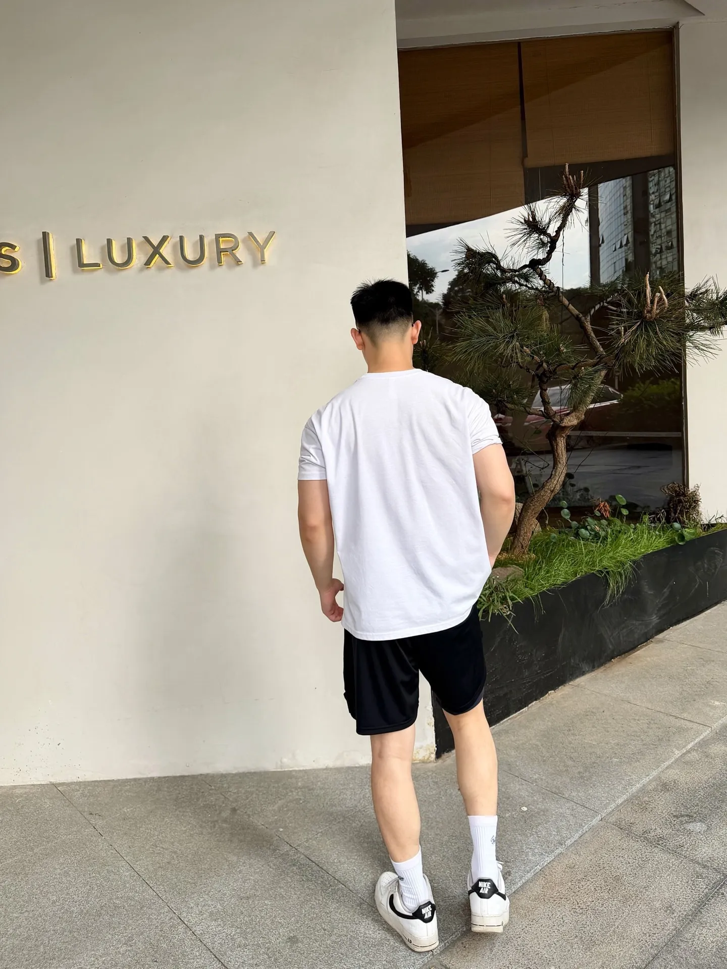 Louis Vuitton/Louis Vuitton logo printed double shorts